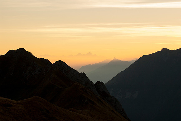 Sunrise in the French Alps